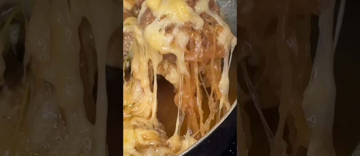 French onion soup meatballs! #meatballs #frenchonionsoup #dinner #recipe