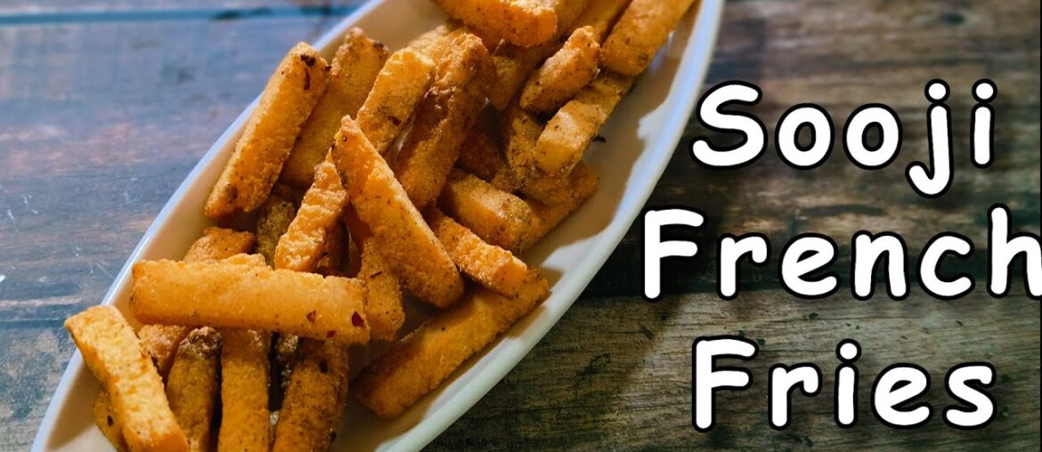 Suji French Fries Recipe | Easy Semolina Fries Snacks Recipe