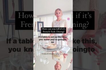 How to tell if you’ll be dining French Style? #deportment #diningetiquette #diningroomdecor