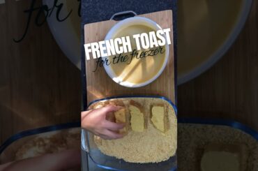 Quick and easy breakfast French toast sticks for the freezer #mealprep