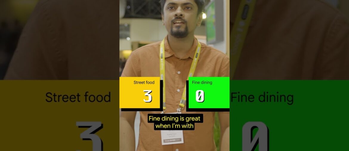 Street food or fine dining?