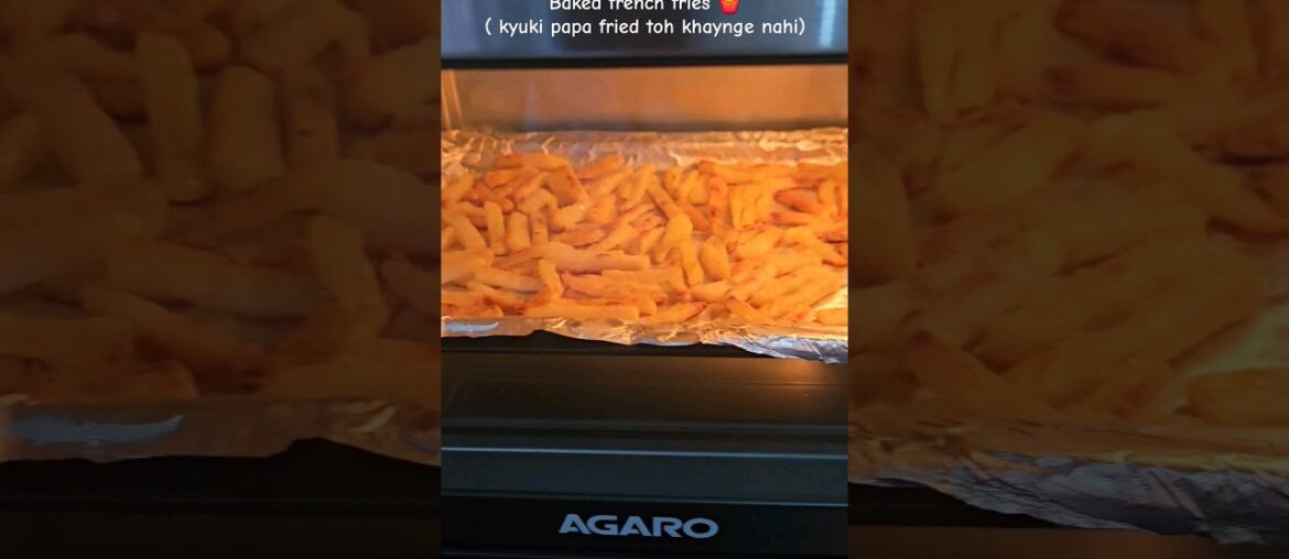 Baked French fries recipe  #frenchfries #youtubeshorts #shorts