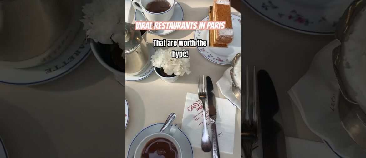 These VIRAL restaurants in PARIS are WORTH THE HYPE #paris #parisfood #paris2024  #travel