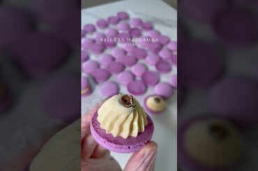 Baileys French Macarons with coffee