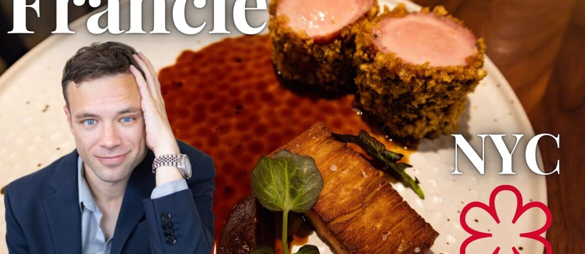 Eating at Francie. NYC. A Michelin Starred Modern Fine Dining Brasserie