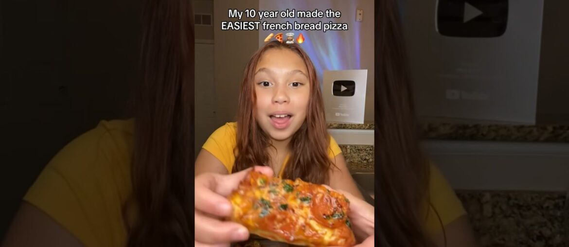 I CAN'T believe my DAUGHTER did this to our PIZZA! #cooking #food #shorts #short