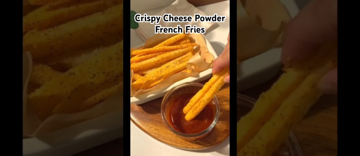 How to Make Crispy Cheese Powder French Fries at Home | Secret Recipe Revealed #cooking #shorts