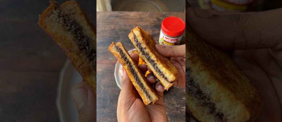 Chocolate Stuffed French Toast recipe! A perfect monsoon special snack! #shorts Chocolate Stuffed French Toast recipe! A perfect monsoon special snack! #shorts