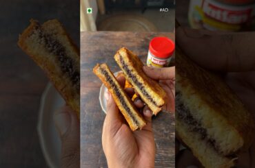 Chocolate Stuffed French Toast recipe! A perfect monsoon special snack! #shorts