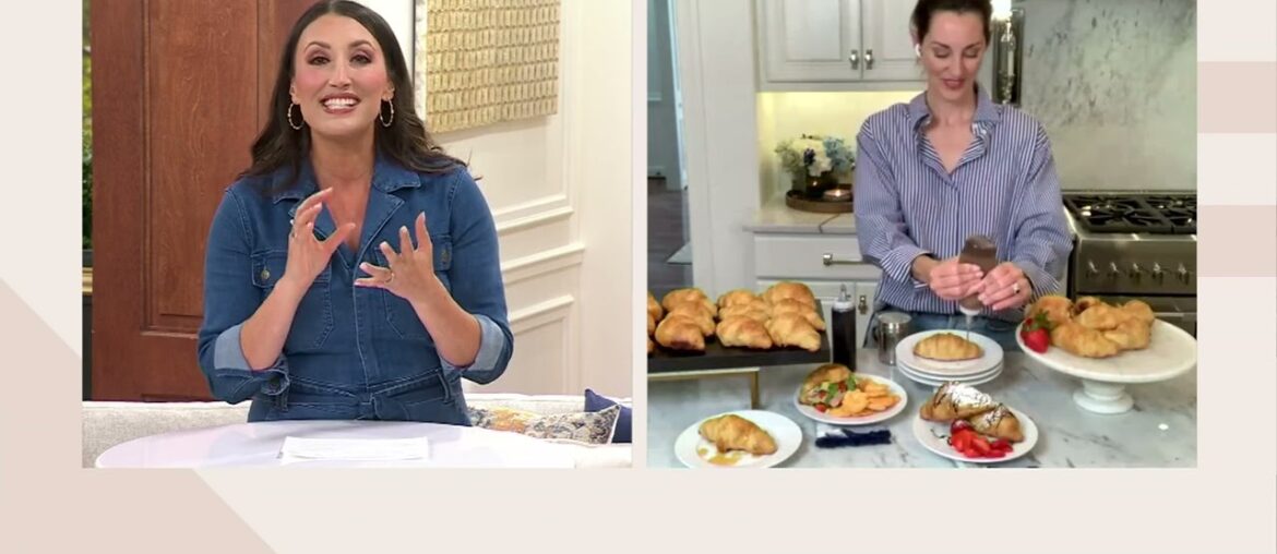 Authentic Gourmet 18 Large French Butter Croissants on QVC