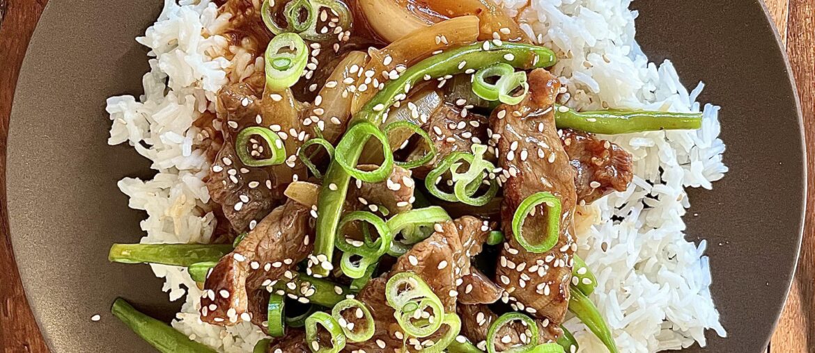 Beef with string beans