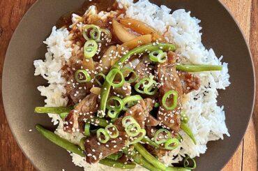 Beef with string beans