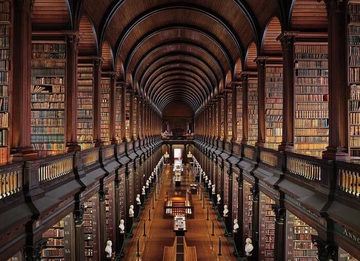 Library of Trinity College in Ireland