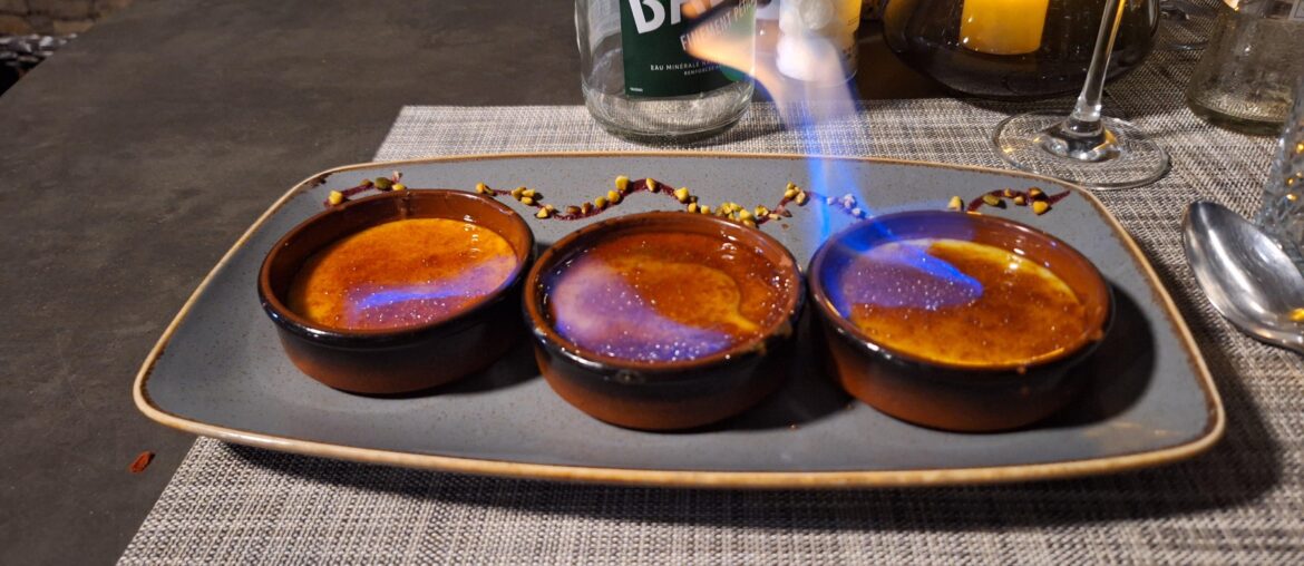 Quand le restons prend l'expression "crème brulée" un peu trop au 1er degré :