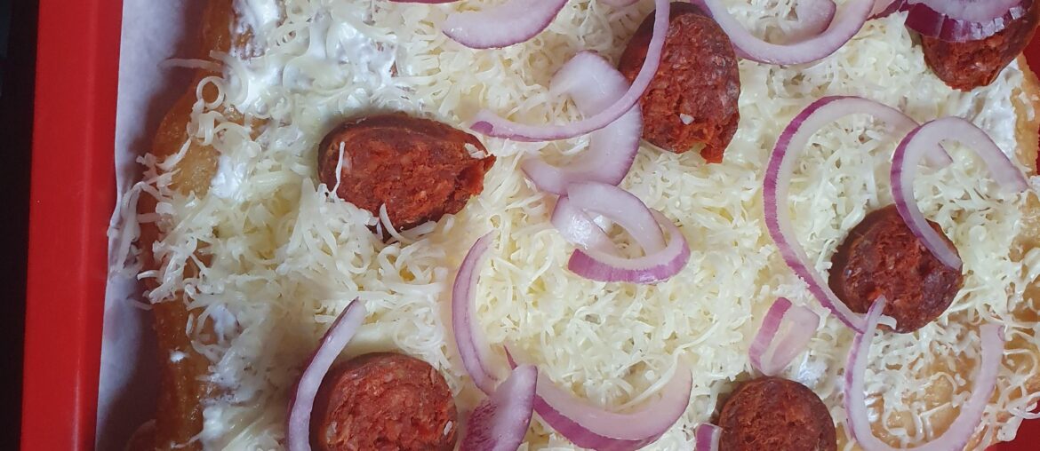 Hungarian langos in Budapest