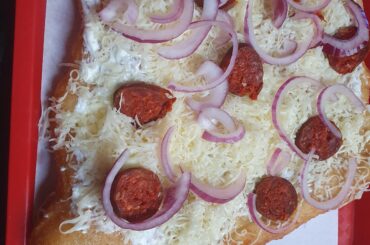 Hungarian langos in Budapest