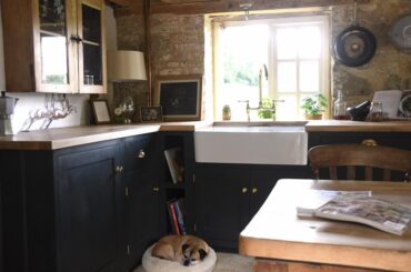 We have been busy building a kitchen. Not finished yet. Kudos to the amazing carpentry skills of my husband, who made all the cupboards. Floor laid by us, was hell. Cabinet hand painted by me. Walls repointed by me. Re wired, re plumbed….