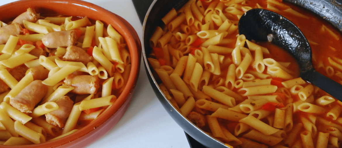 Sausages and Penne Pasta