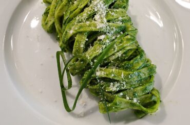 Tagliatelles au pesto d'épinards