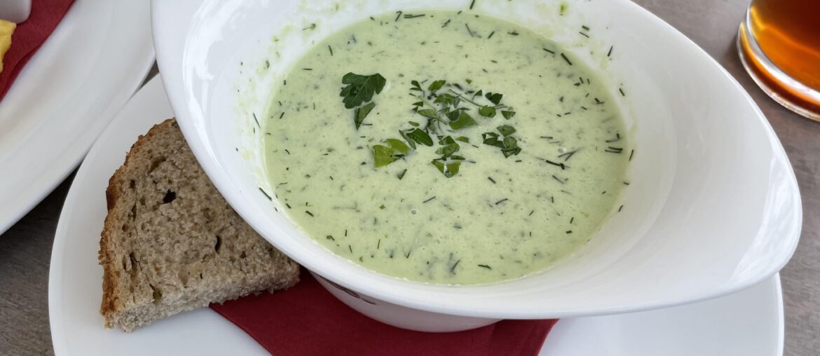 Cucumber and Dill Soup in Lübbenau