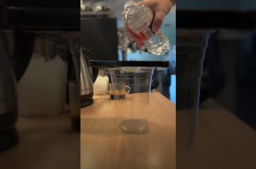 Did you know your phone can make ice? Iced americano today! #coffee #espresso #edit