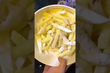 How to make crispy french recipe #fries #potatorecipes #crispyfries #deliciousfood #friedpotato