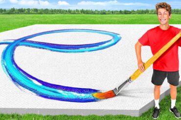 Painting GIANT vs TINY Art Challenge!