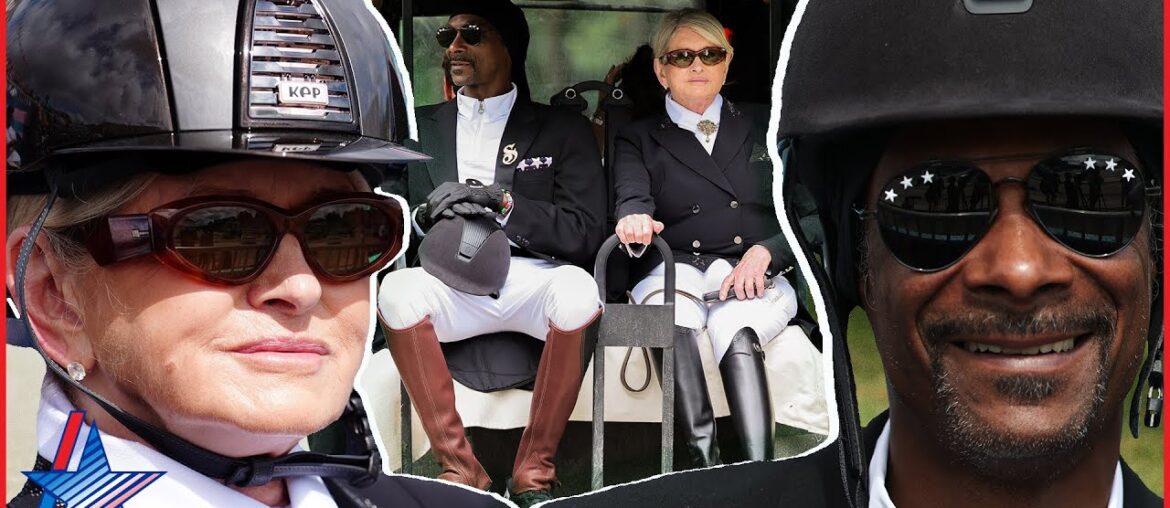 Snoop Dogg & Martha Stewart MATCH In Dressage Looks At 2024 Olympics