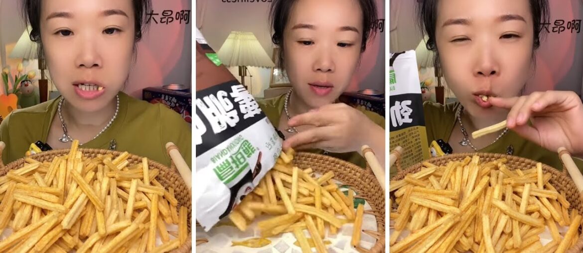 Bantanxiong Crispy French Fries Youtube Mall Romantic Qixi Festival Good Spring Food Time Snack R