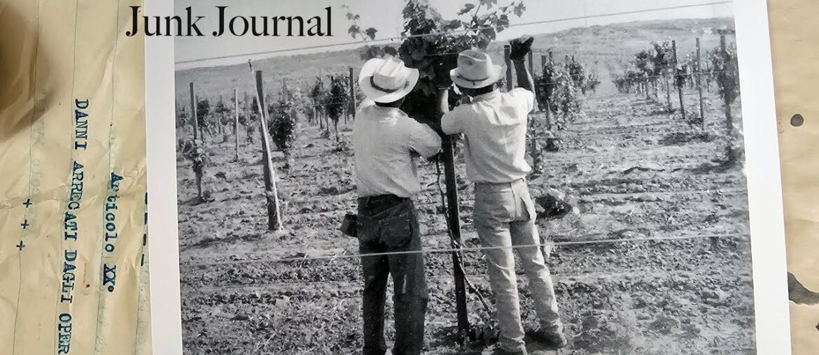 Wine Tasting Notes Junk Journal Flip Through; a Repurposed Vintage French Book Cover
