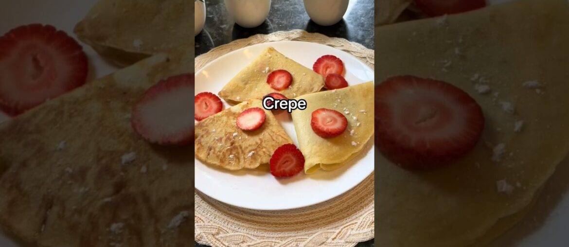 Easy French Crepe Recipe #shorts #youtubeshorts #food #cooking #crepe #basanteezkitchen