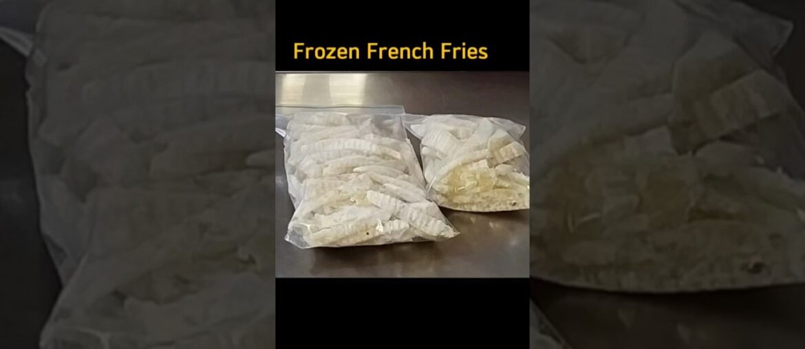 How to make and freeze crispy french fries at home #food #fries #yt #shorts