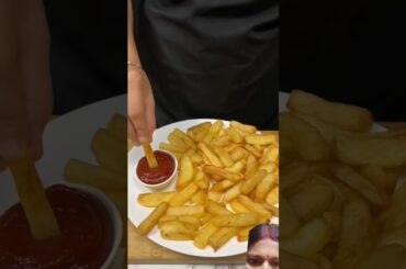 French Fries with tomato ketchup recipe #cooking #bengali_recipe #village_food