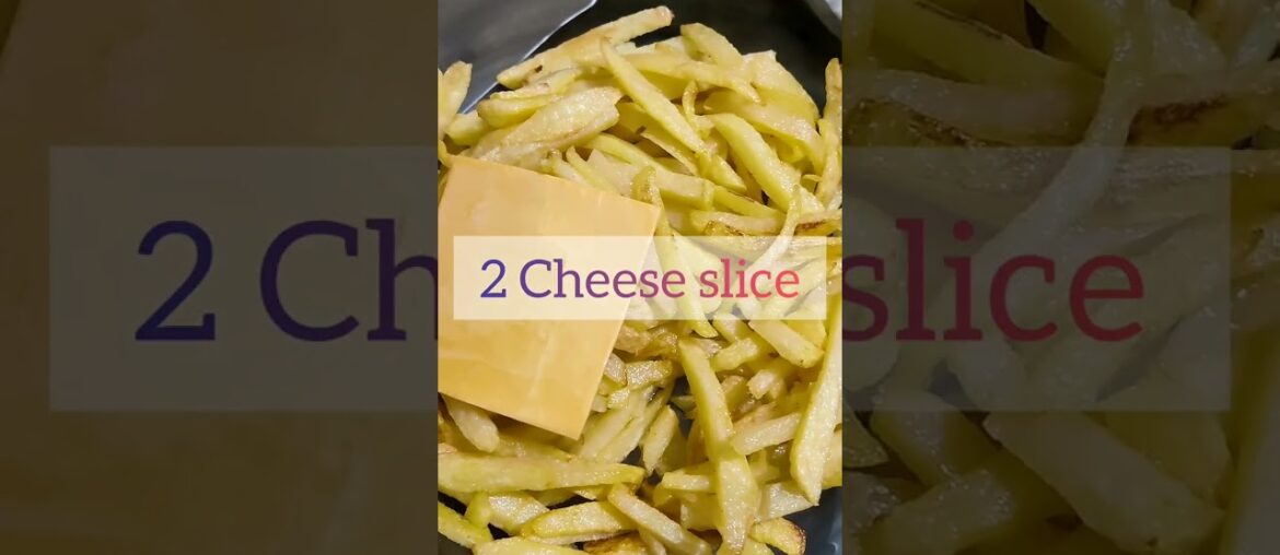 Super Quick loaded fries with little ingredients.#french fries #kitchen#snacks #recipes