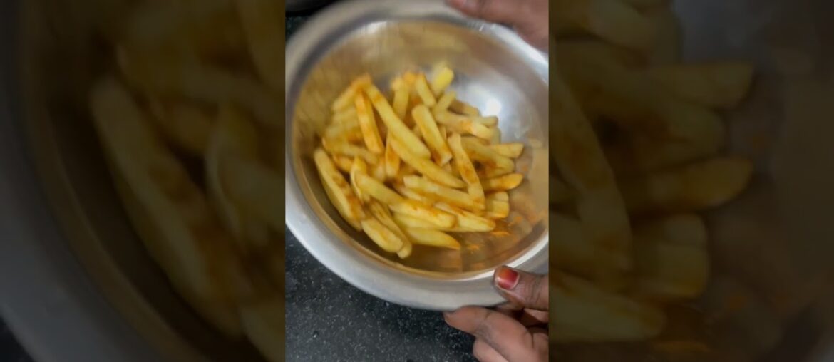 First time French fries try cesa ala vachindiiii?