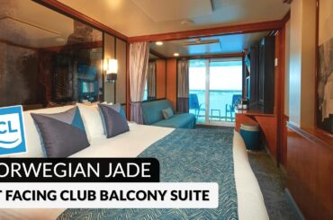 Norwegian Jade | Aft Facing Club Balcony Suite Full Walkthrough Tour | 2024 | 4K
