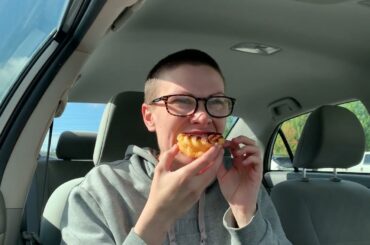 Sweet eats - 2 frosted French crullers & 1 glazed buttermilk bar (Fred Meyer bakery)