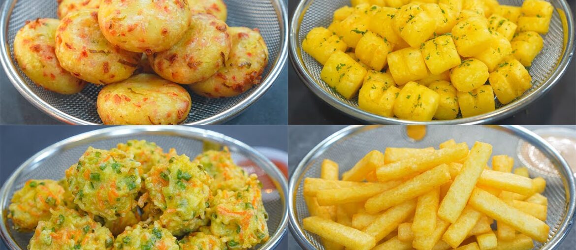 14 Amazing Potato Recipes!! Collections! French Fries, Potato balls, Potato Sticks, Potato Snacks!