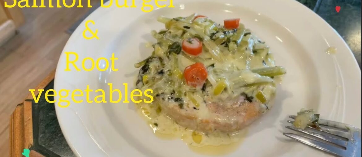 Transform Costco Salmon Burger Into A Gourmet Meal With French Savory Root Veggies! Transform Costco Salmon Burger Into A Gourmet Meal With French Savory Root Veggies!