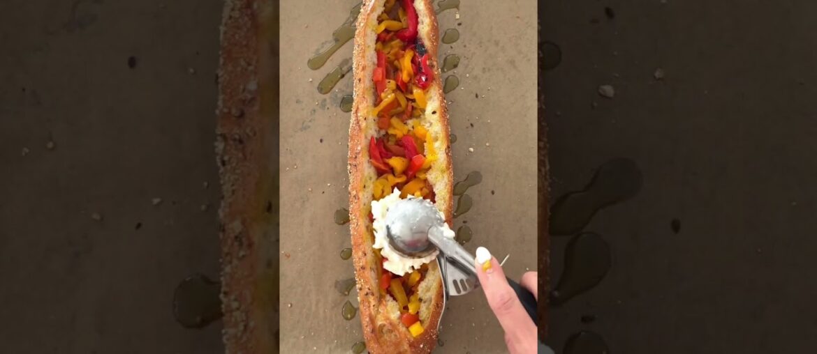 Stuffed French Bread with Burrata