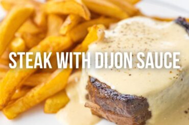 Steak with Dijon Sauce