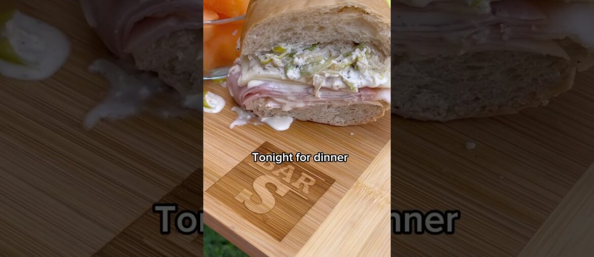 Dinner Tonight! I prepped a sub in a bag with the grinder salad mix on the side. #easyrecipesathome