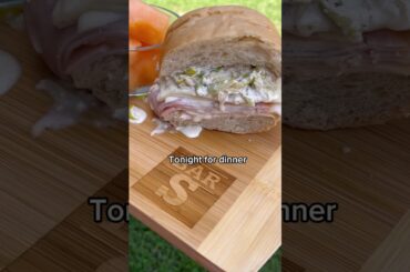 Dinner Tonight! I prepped a sub in a bag with the grinder salad mix on the side. #easyrecipesathome