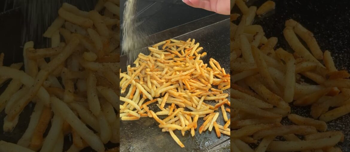 The CRISPIEST French Fries in Wagyu Tallow on the Blackstone! # #bbq #griddle