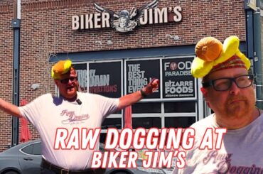 Raw Dogging at Biker Jim's Gourmet Dogs in Denver