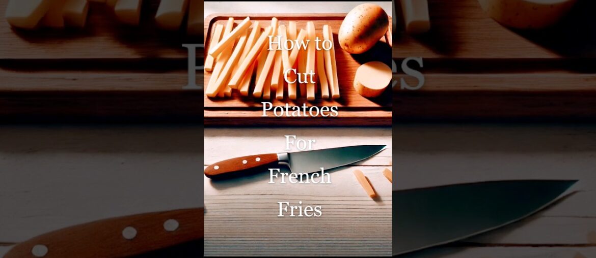 HOW TO CUT POTATOES! (FOR FRENCH FRIES) #shortsfeed #shorts