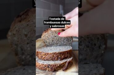 Tostada de frambuesas dulces y sabrosas | #shrots  #frambuesas #desayuno #breakfast #viralvideo