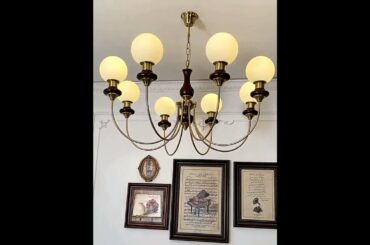 French retro chandelier Nordic style living room dining room lamp