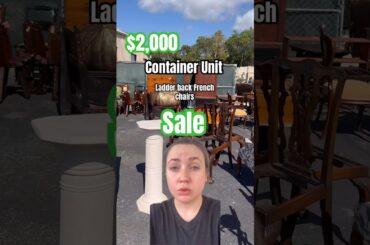 2,000 Container Unit Sale of Ladder Back French Dining Chairs #shorts #furnitureflip #resale #trash