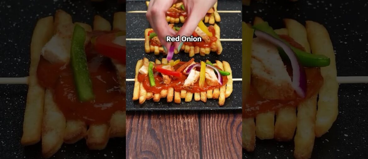 Fajita French Fry Skewers #trending #viralvideo #youtubeshorts #shortsfeed #shorts #chicken #yummy